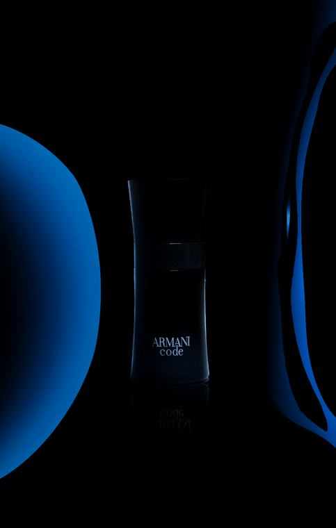 Armani Code with blue rim light