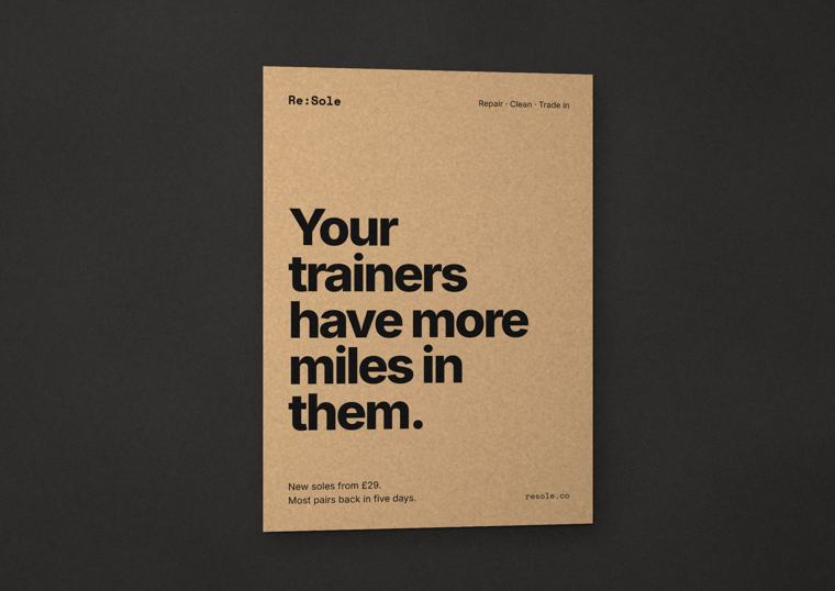 Re:Sole poster: Your trainers have more miles in them