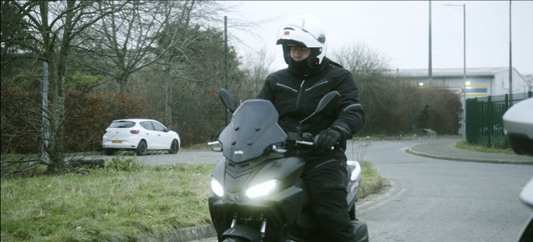 The Journey: motorcyclist