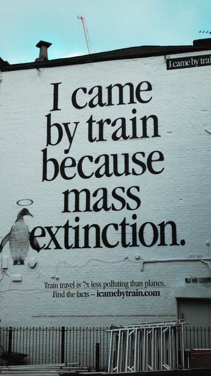 "I came by train"