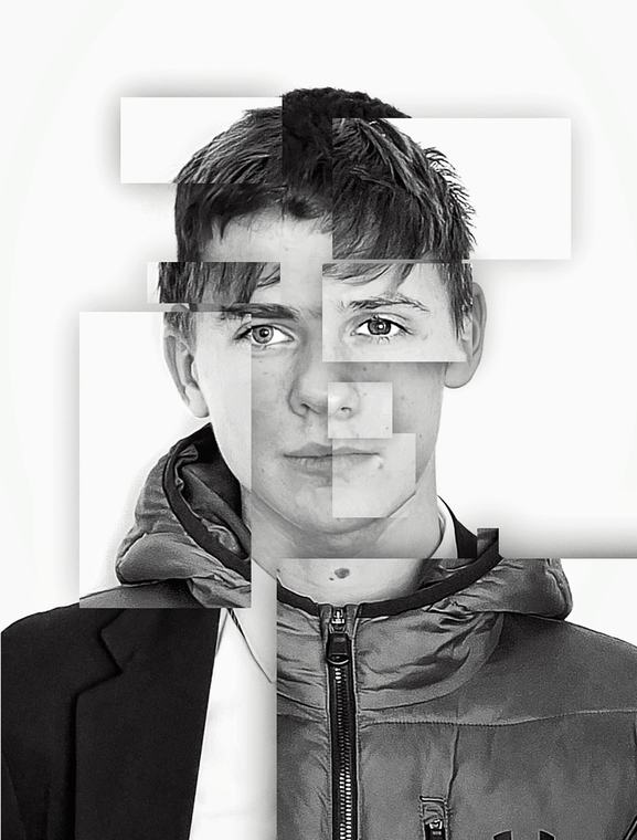 Fragmented portrait