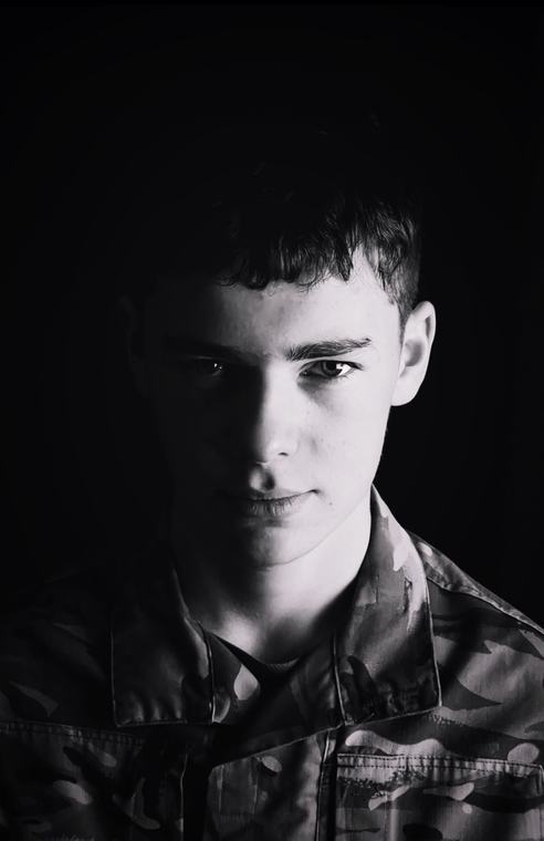 Low-key portrait
