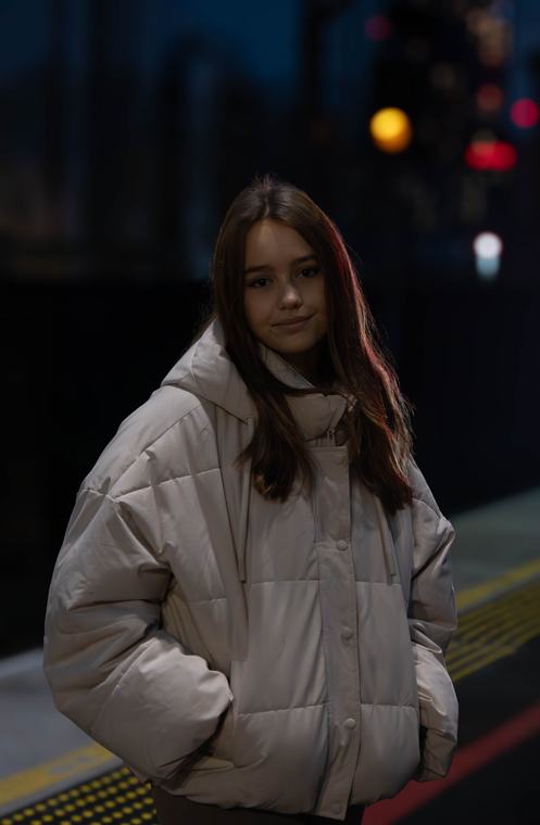 Portrait at dusk, Manchester