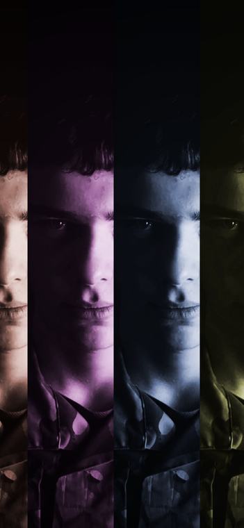 Split-light portrait