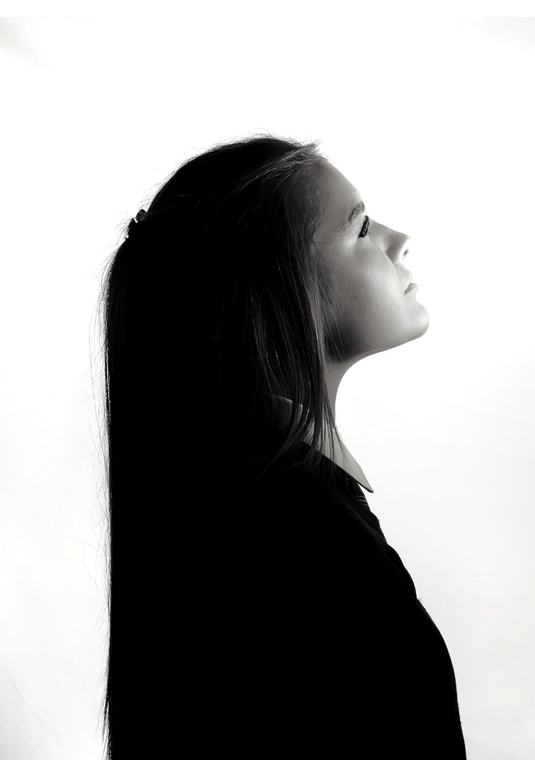Profile on white