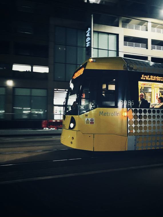 Metrolink at night